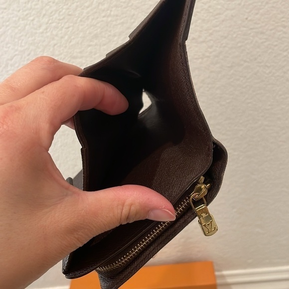 Louis Vuitton Compact Snap Zip Bi fold Wallet DAMIER EBENE - Picture 10 of 13